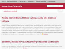 Tablet Screenshot of knihovna.mujicin.cz